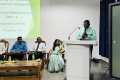 Inauguration Ceremony of the Diploma in Early Childhood Education – Batch - II