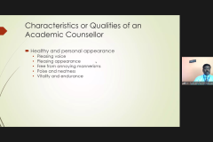 Webinar on Academic Counselling – 2022