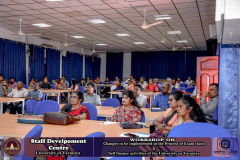 Workshop on Changes to be Implemented in the Process of Exam Claim & Self-Finance Activities of the University of Vavuniya