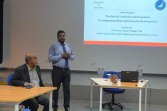 Workshop on “Role of Creativity and Innovation in Entrepreneurship and enterprise Development”